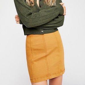 Free People Modern Femme Skirt - Tan
